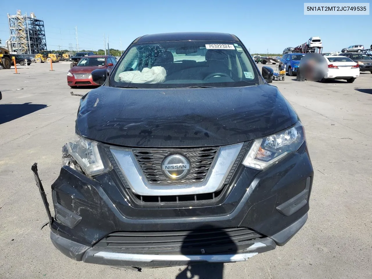 2018 Nissan Rogue S VIN: 5N1AT2MT2JC749535 Lot: 76322324