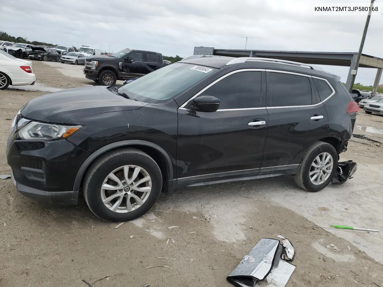 2018 Nissan Rogue S VIN: KNMAT2MT3JP580168 Lot: 76560464