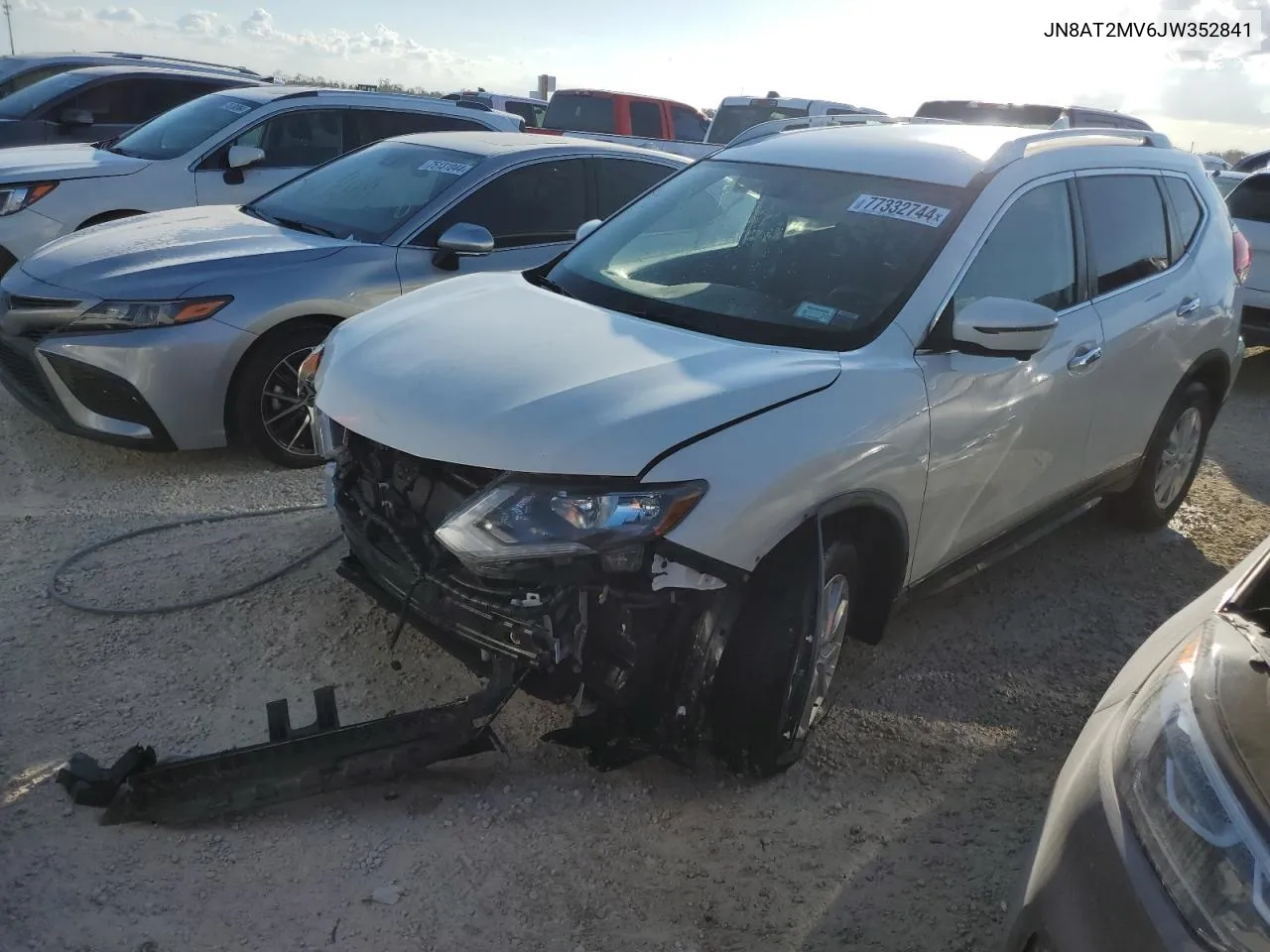 2018 Nissan Rogue S VIN: JN8AT2MV6JW352841 Lot: 77332744