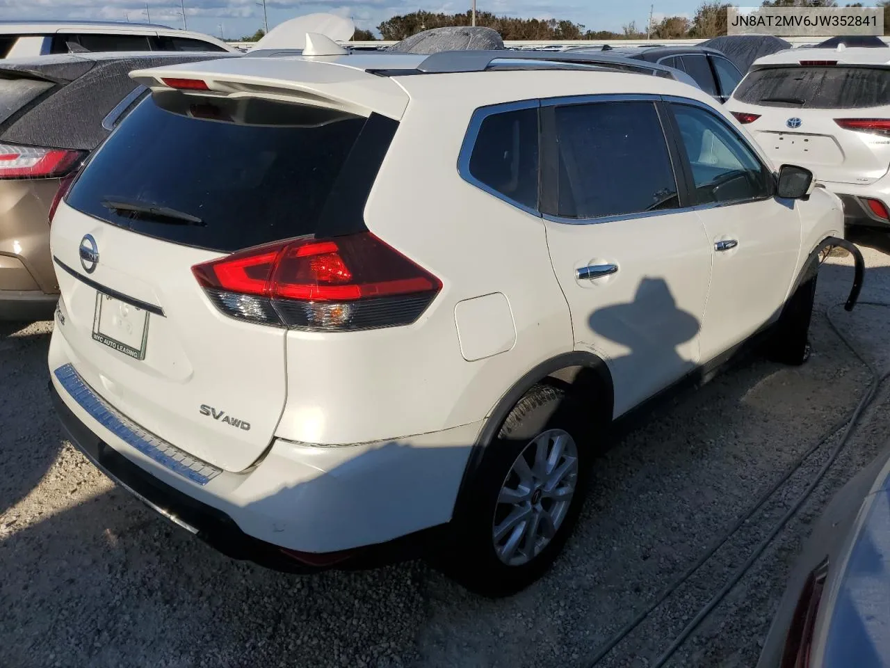 2018 Nissan Rogue S VIN: JN8AT2MV6JW352841 Lot: 77332744