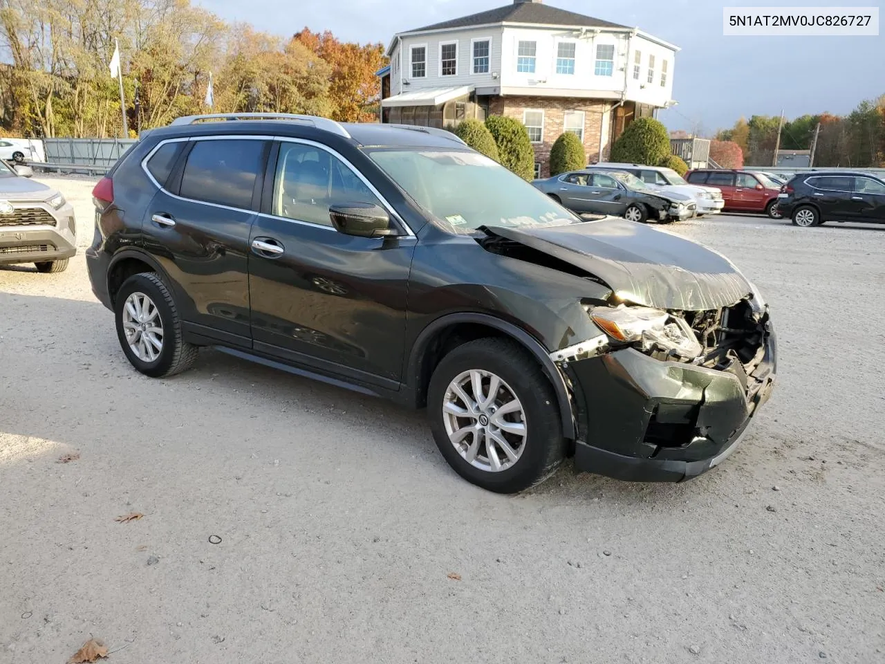 2018 Nissan Rogue S VIN: 5N1AT2MV0JC826727 Lot: 77661834