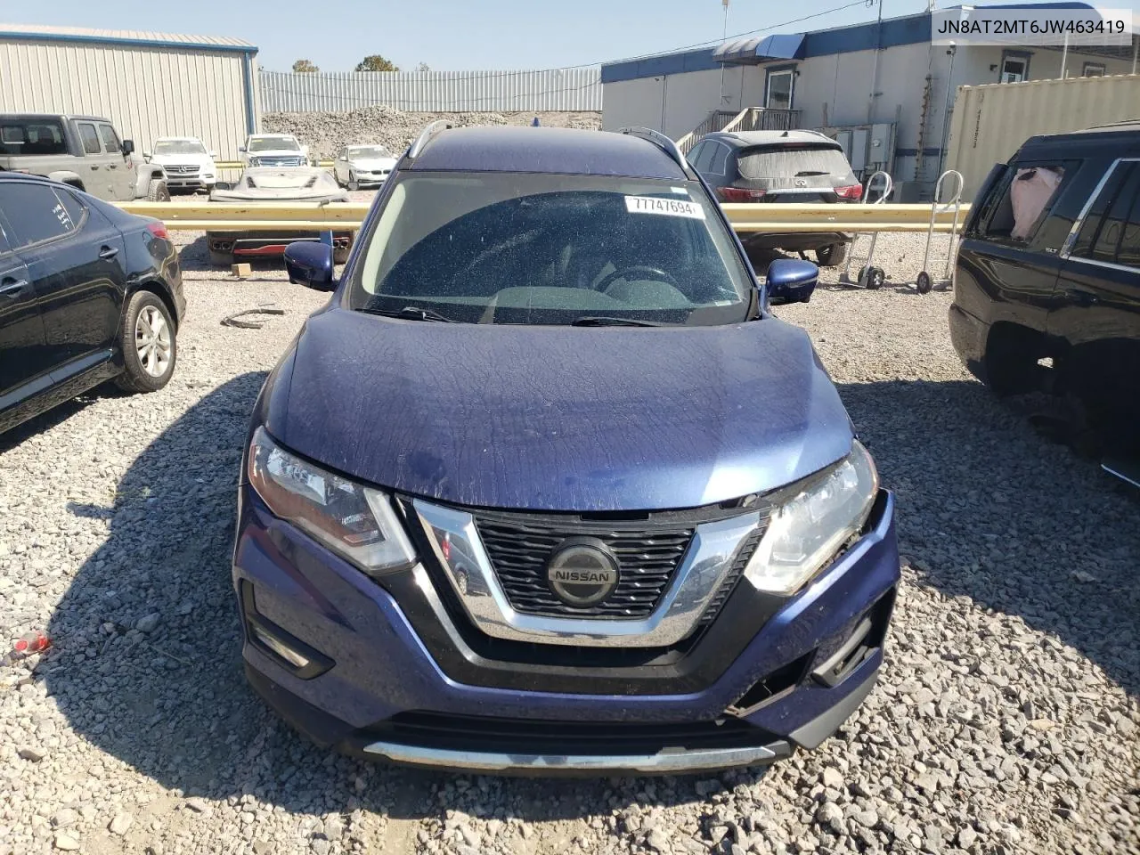 2018 Nissan Rogue S VIN: JN8AT2MT6JW463419 Lot: 77747694