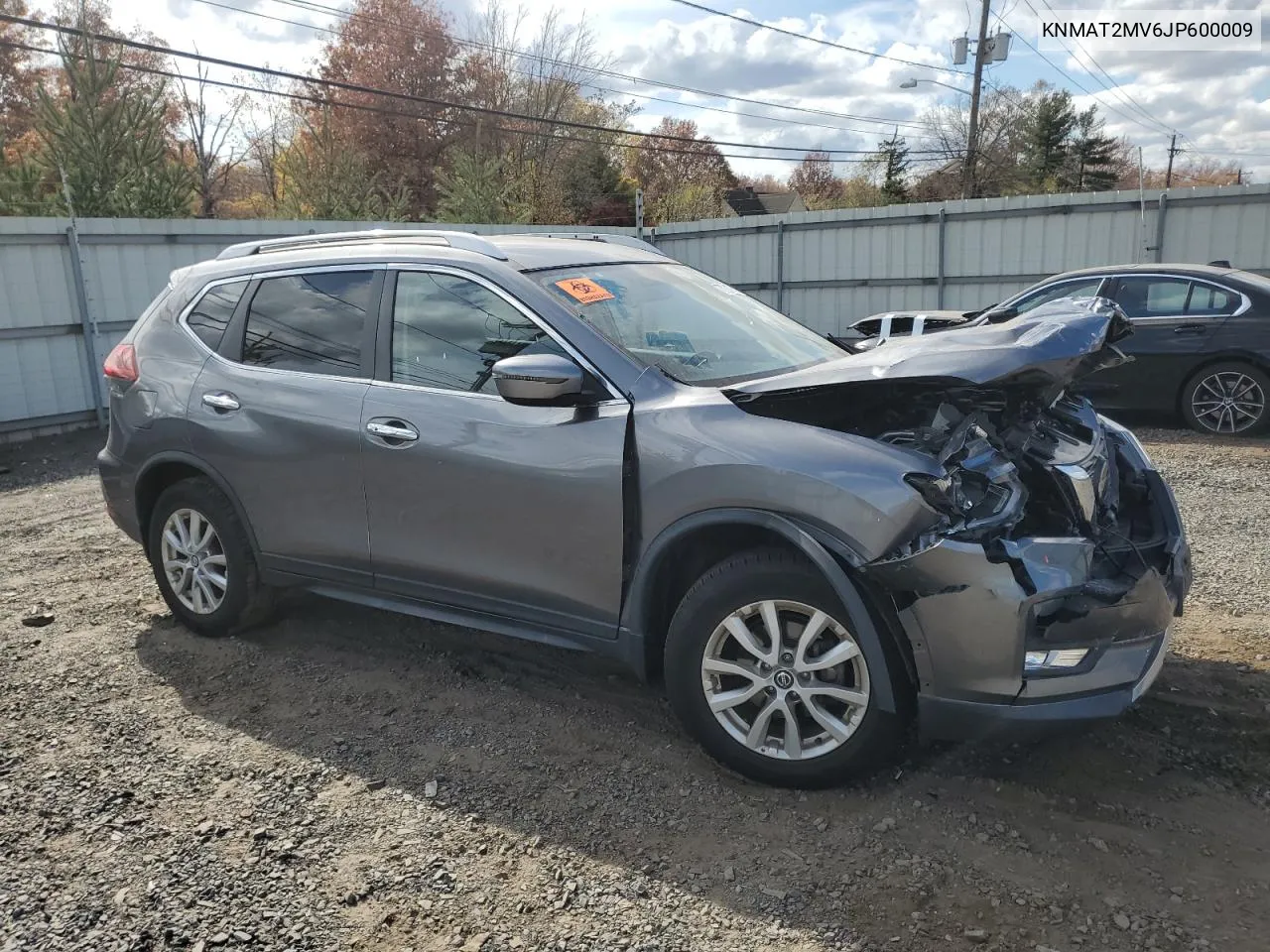 2018 Nissan Rogue S VIN: KNMAT2MV6JP600009 Lot: 77901934