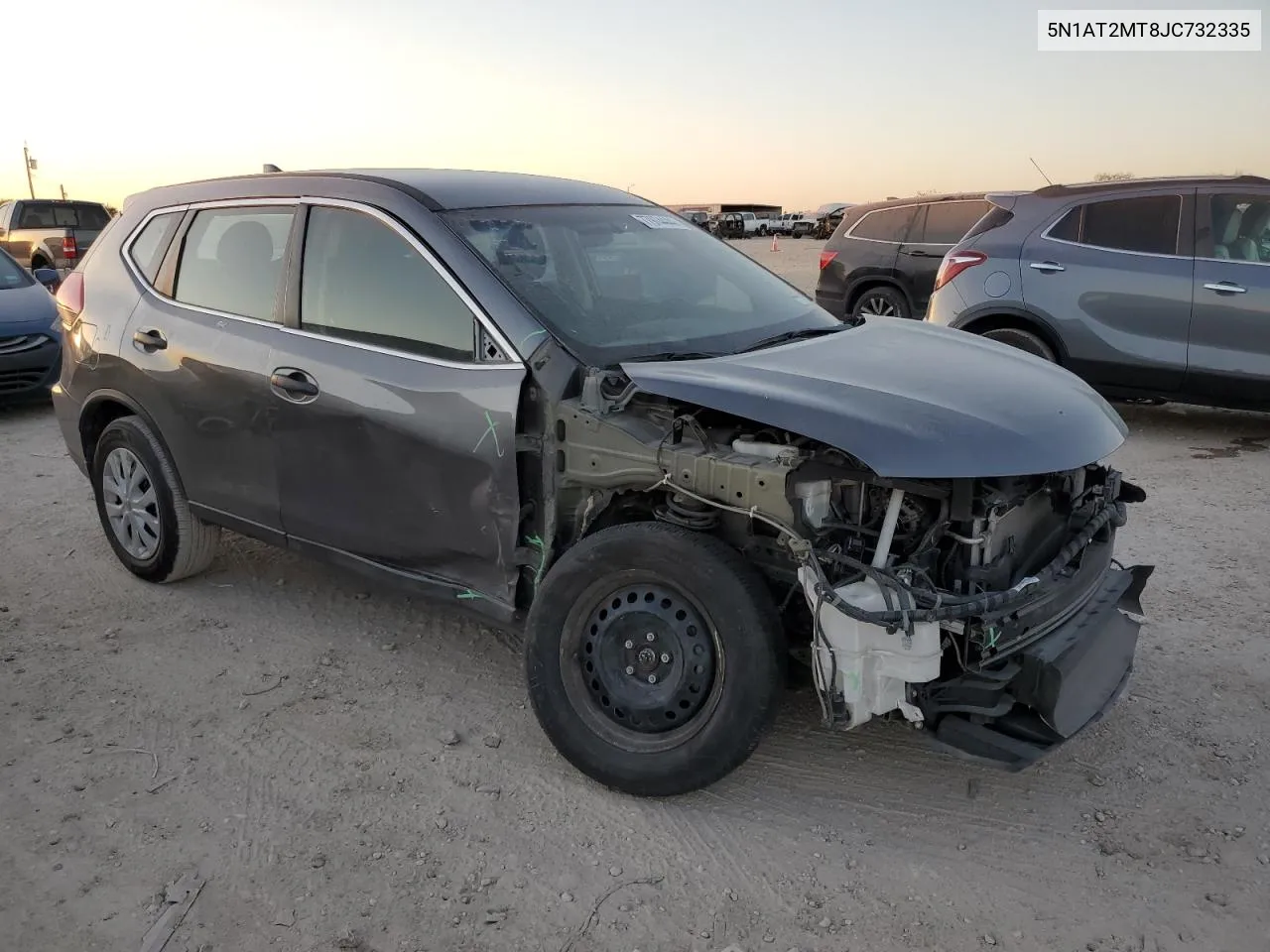 2018 Nissan Rogue S VIN: 5N1AT2MT8JC732335 Lot: 77974444