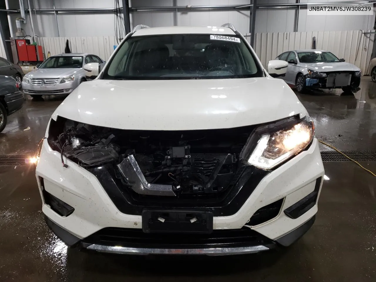 2018 Nissan Rogue S VIN: JN8AT2MV6JW308239 Lot: 78068494