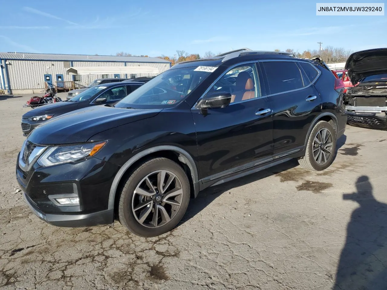 2018 Nissan Rogue S VIN: JN8AT2MV8JW329240 Lot: 78166194