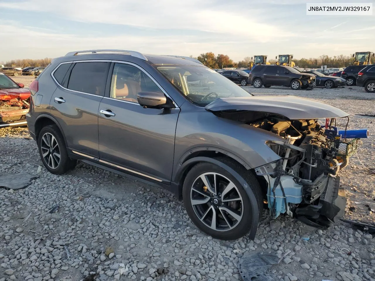 2018 Nissan Rogue S VIN: JN8AT2MV2JW329167 Lot: 78181894