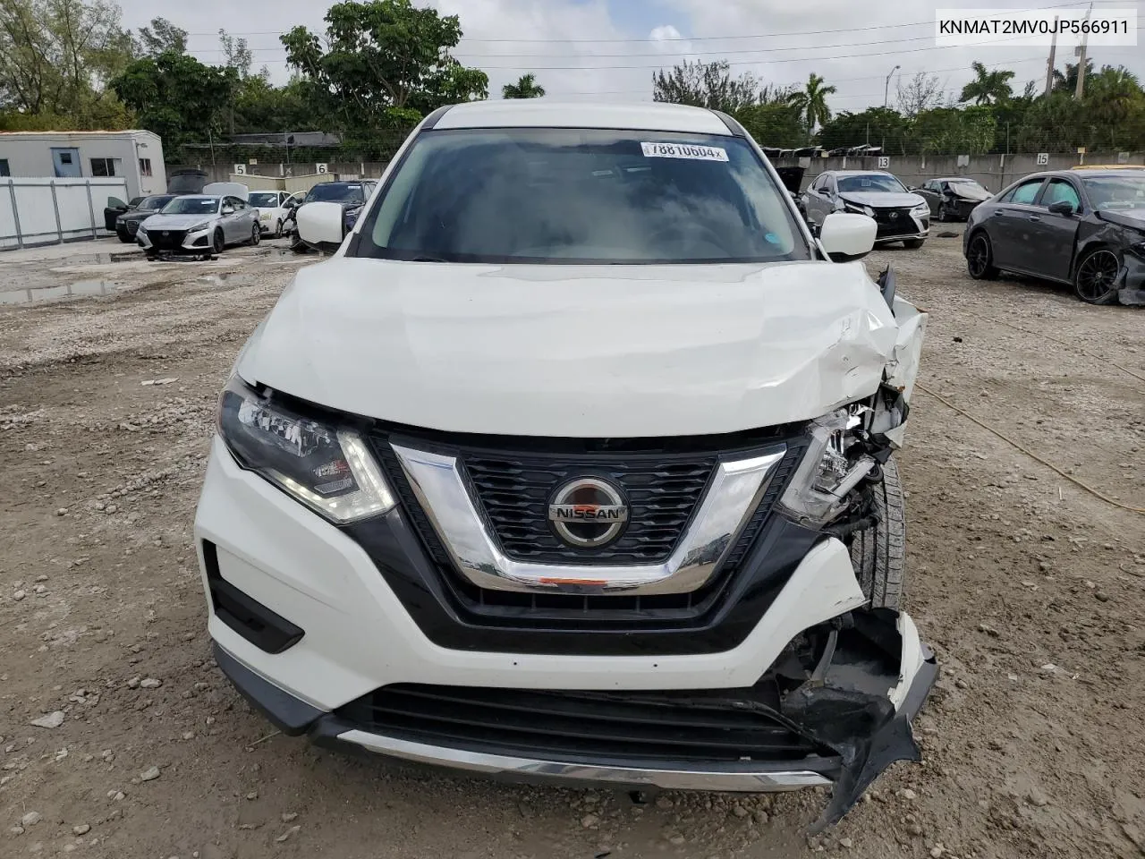 2018 Nissan Rogue S VIN: KNMAT2MV0JP566911 Lot: 78810604