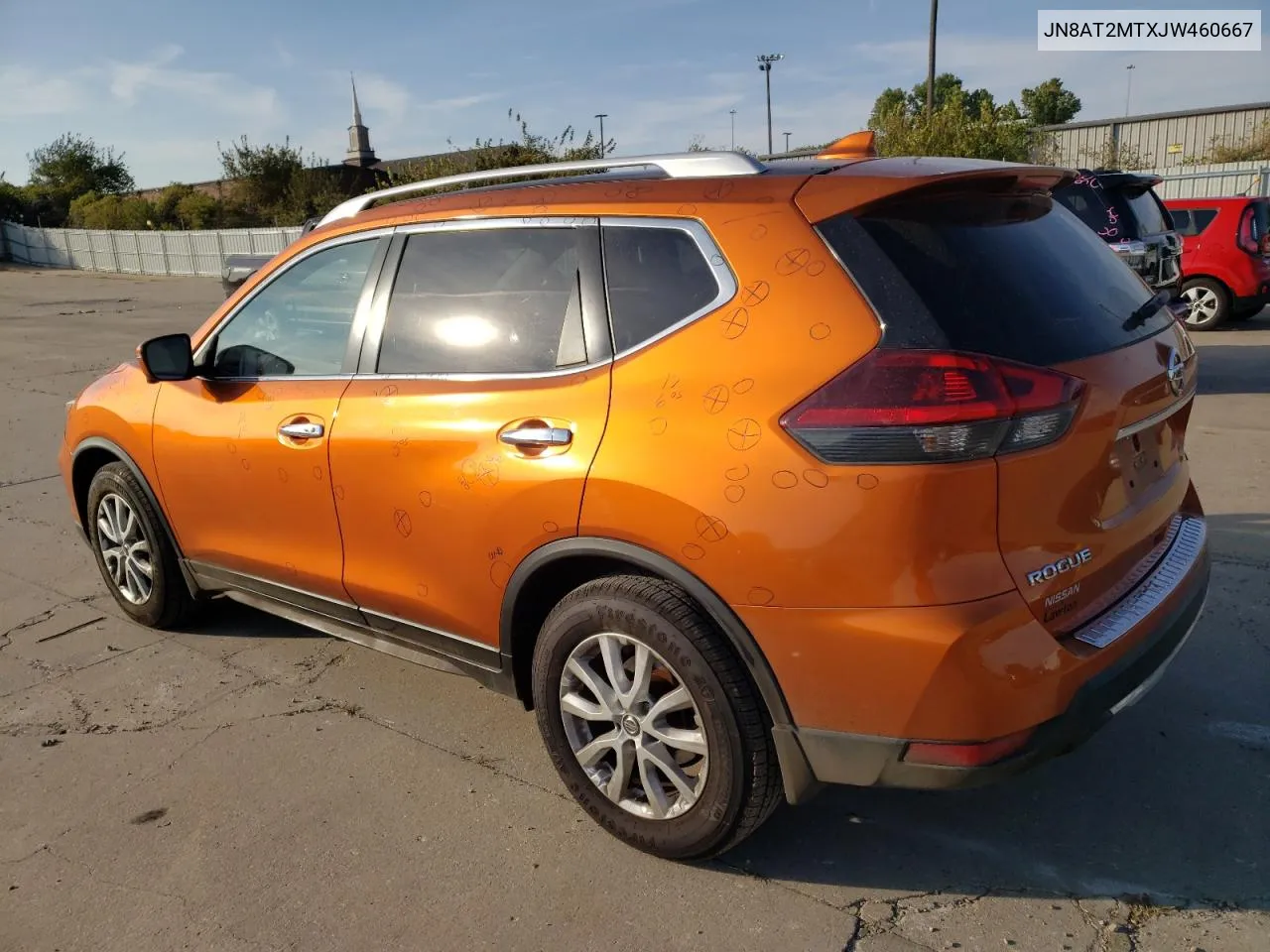 2018 Nissan Rogue S VIN: JN8AT2MTXJW460667 Lot: 78832504