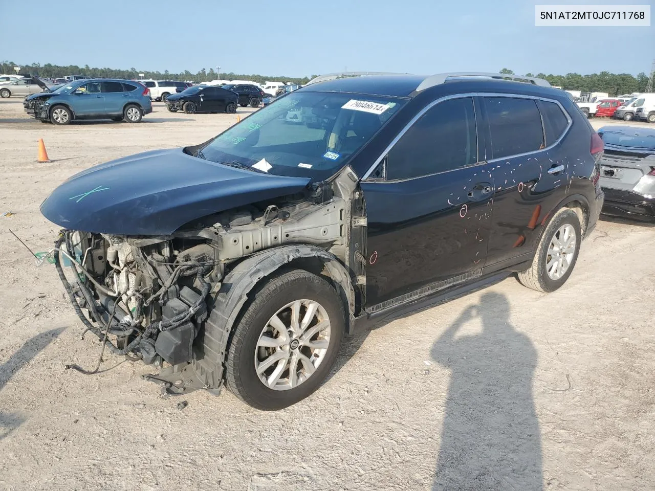 2018 Nissan Rogue S VIN: 5N1AT2MT0JC711768 Lot: 79046614