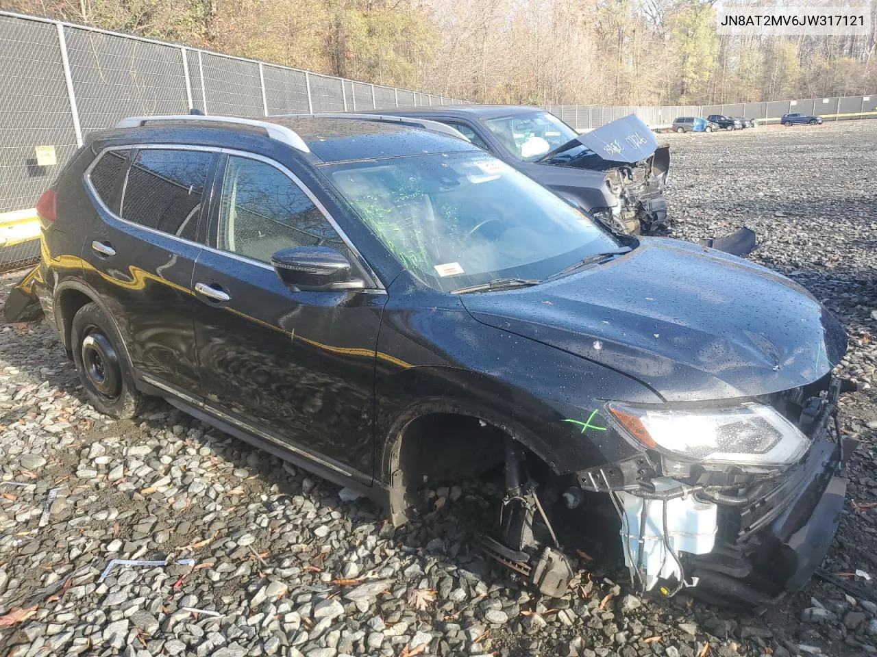 2018 Nissan Rogue S VIN: JN8AT2MV6JW317121 Lot: 79636374