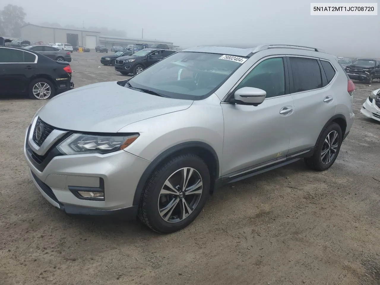 2018 Nissan Rogue S VIN: 5N1AT2MT1JC708720 Lot: 79802404