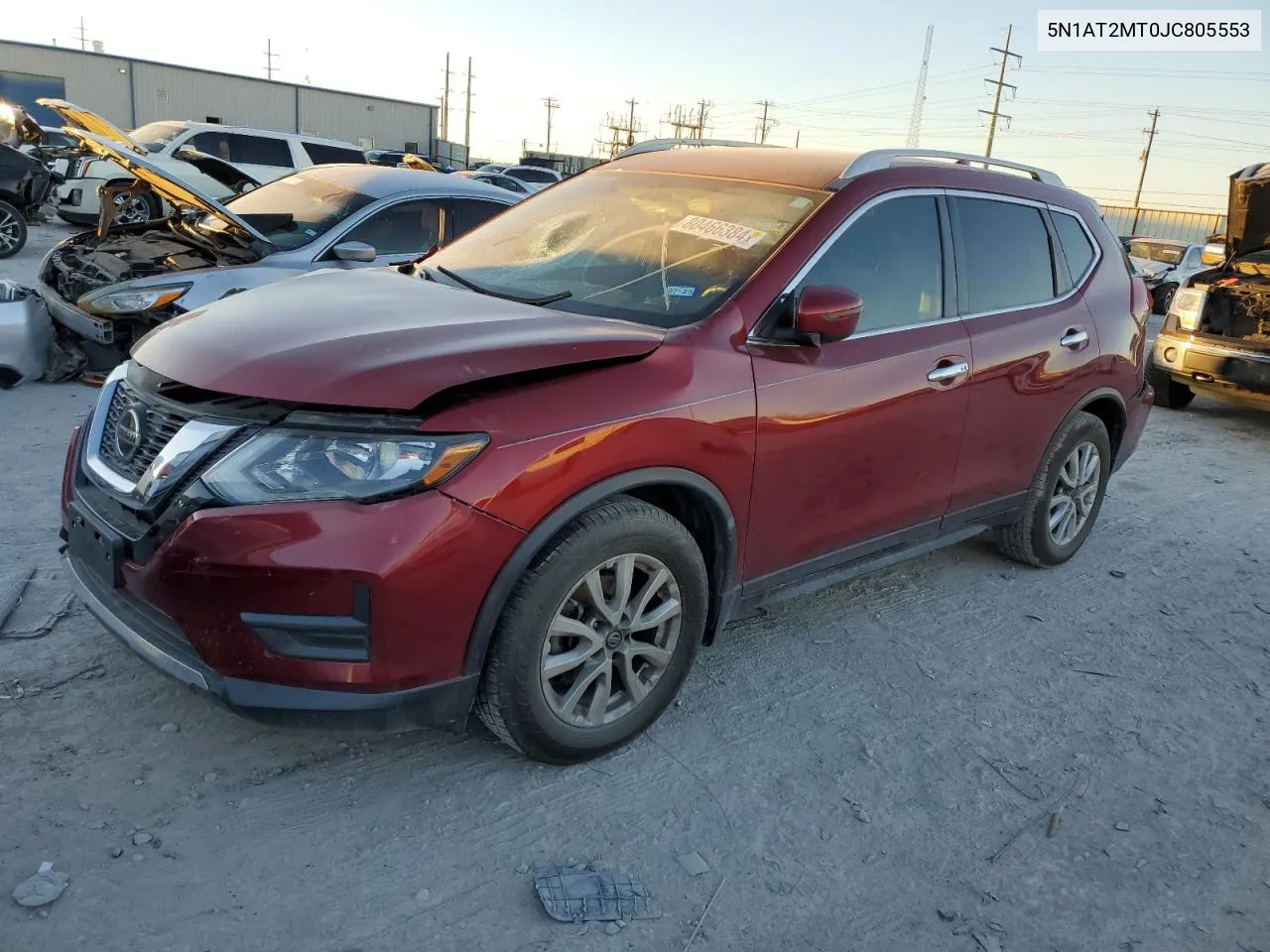 2018 Nissan Rogue S VIN: 5N1AT2MT0JC805553 Lot: 80466384