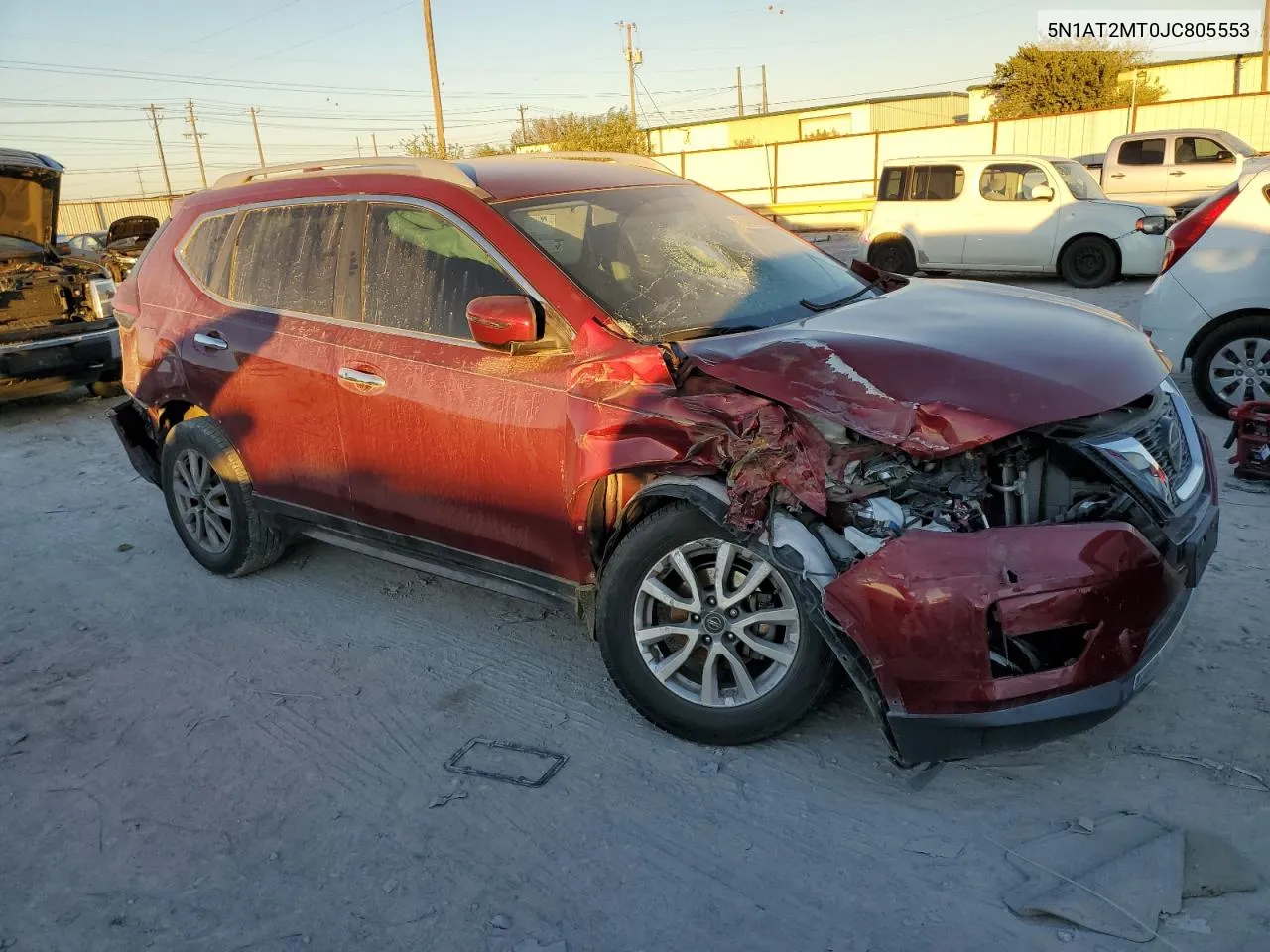 2018 Nissan Rogue S VIN: 5N1AT2MT0JC805553 Lot: 80466384