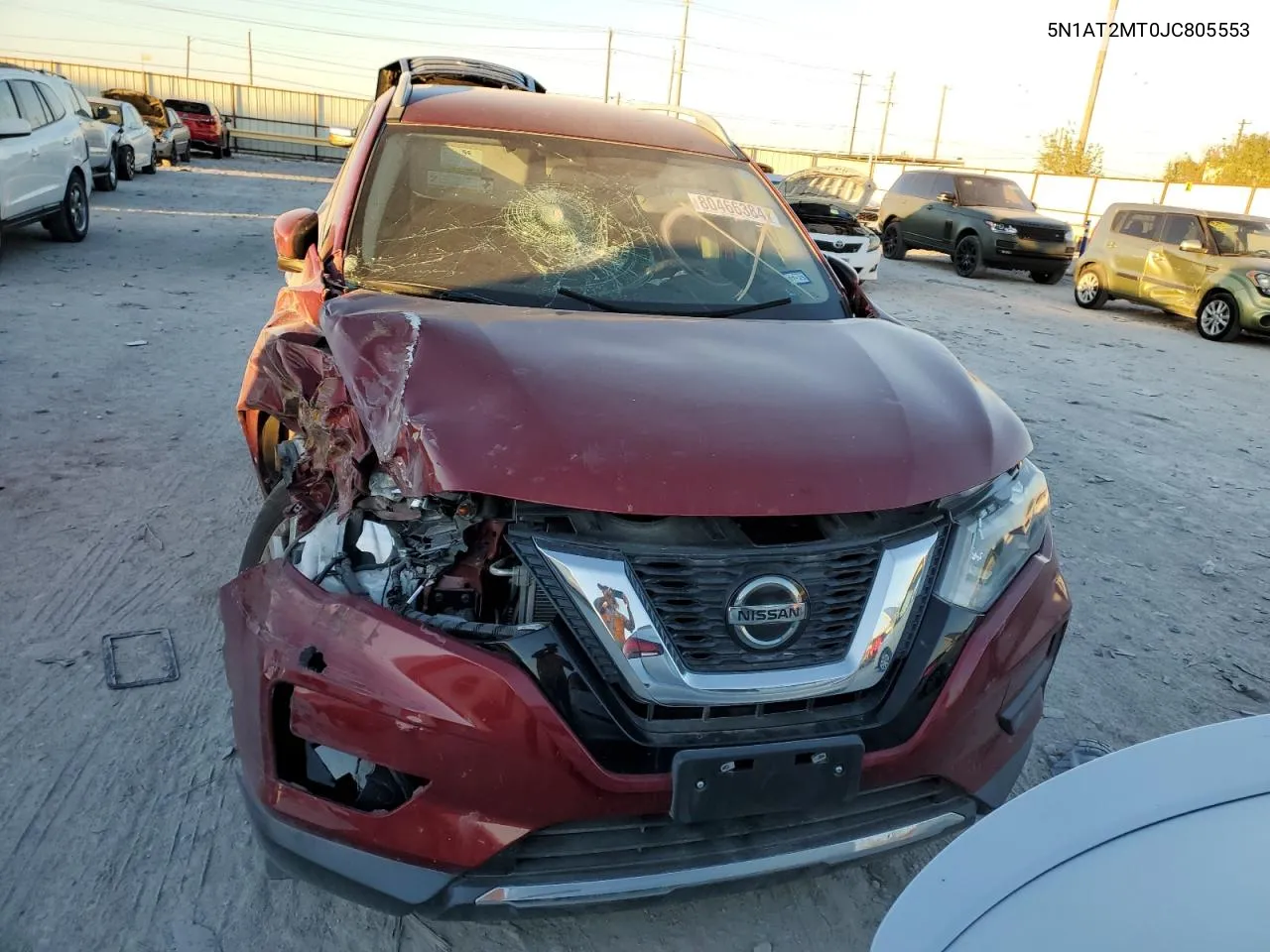 2018 Nissan Rogue S VIN: 5N1AT2MT0JC805553 Lot: 80466384