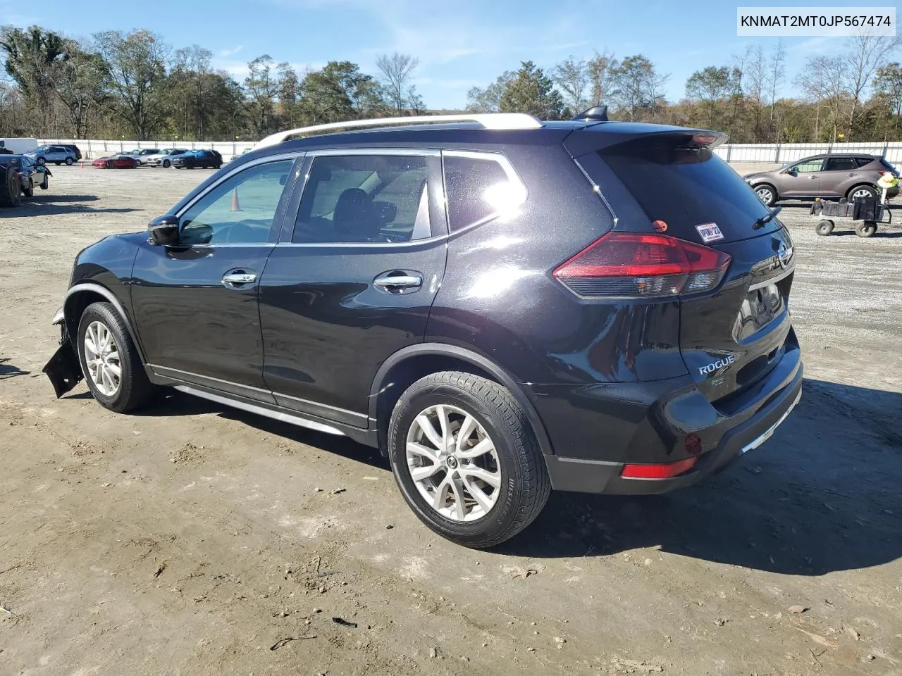 2018 Nissan Rogue S VIN: KNMAT2MT0JP567474 Lot: 80535704