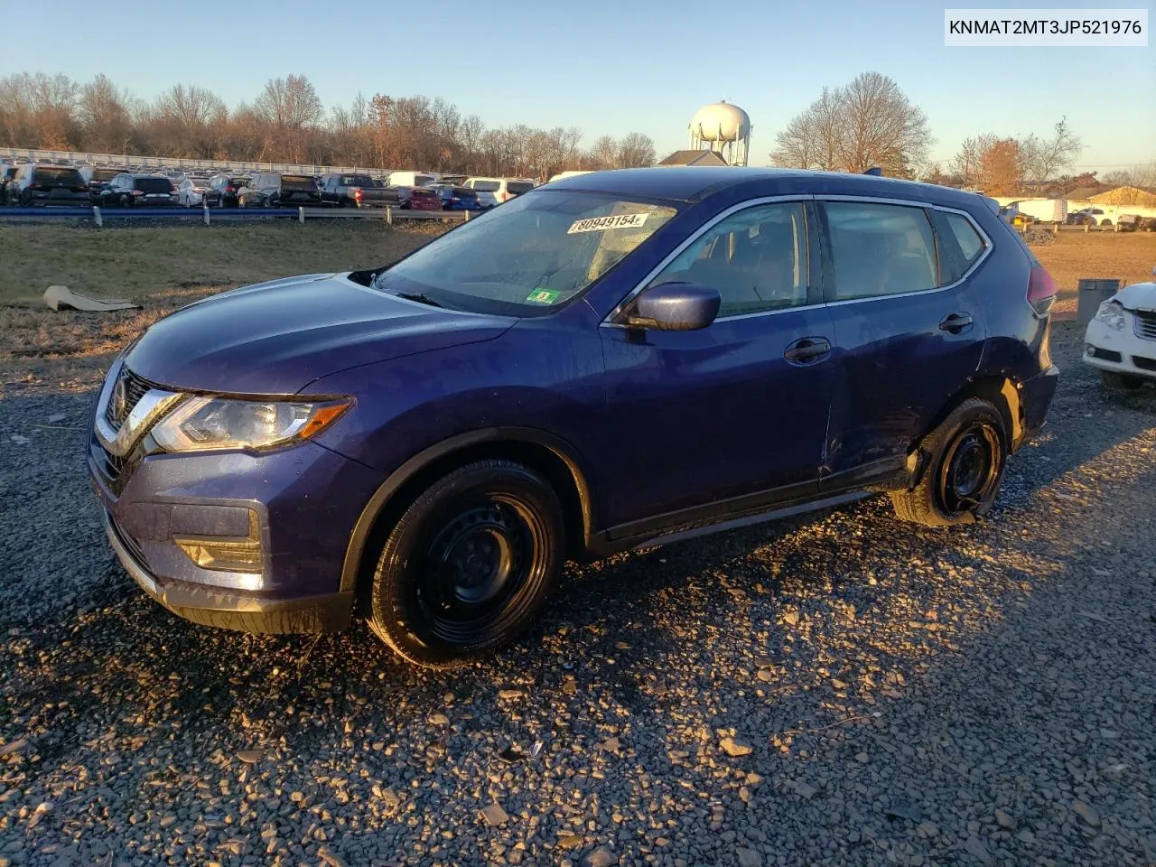 2018 Nissan Rogue S VIN: KNMAT2MT3JP521976 Lot: 80949154