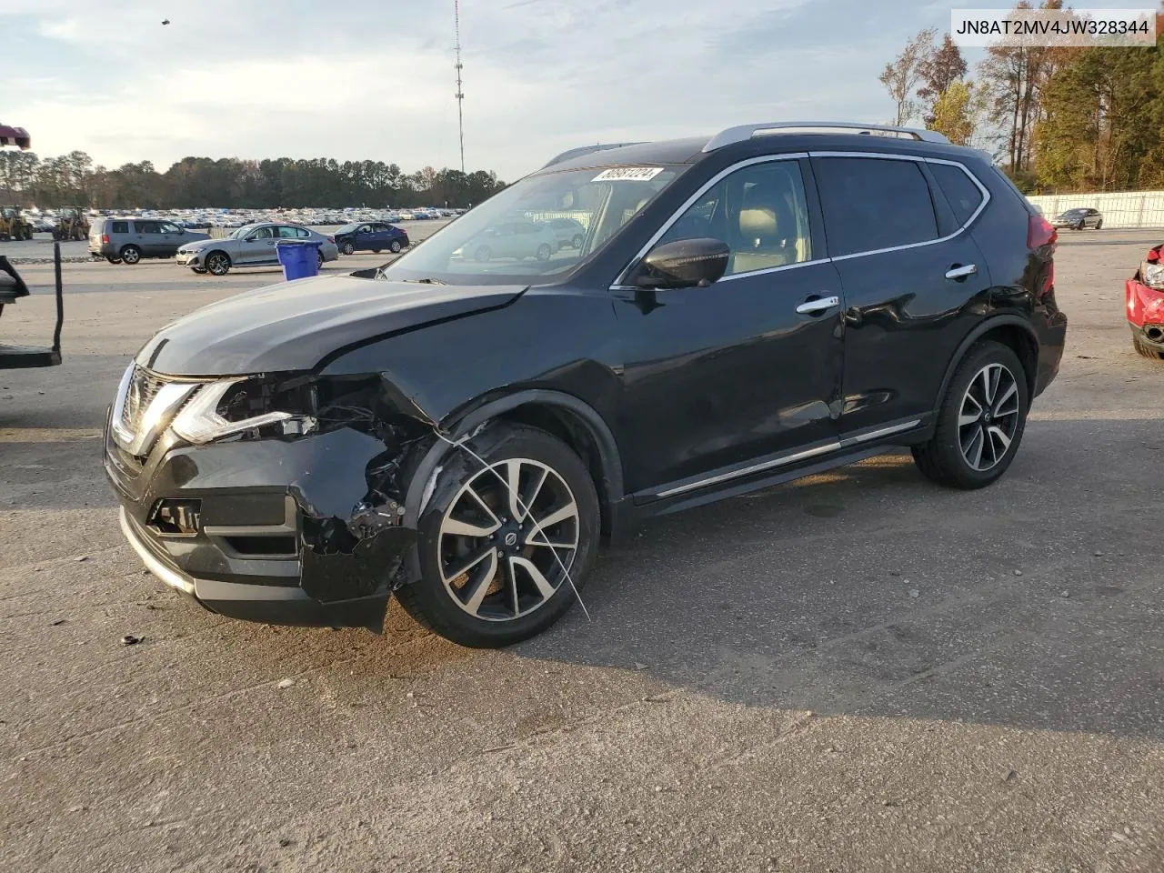 2018 Nissan Rogue S VIN: JN8AT2MV4JW328344 Lot: 80981224