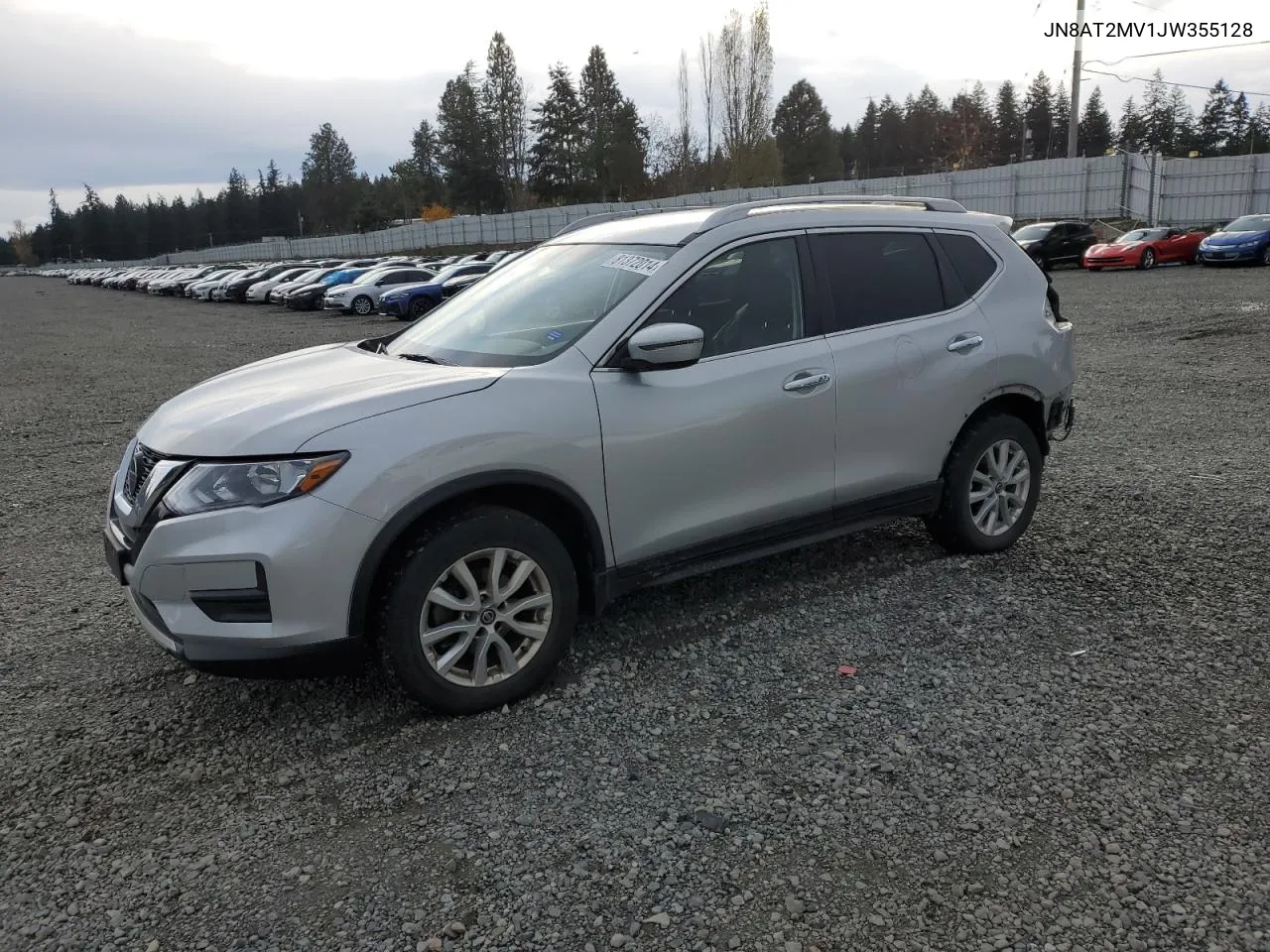 2018 Nissan Rogue S VIN: JN8AT2MV1JW355128 Lot: 81372014