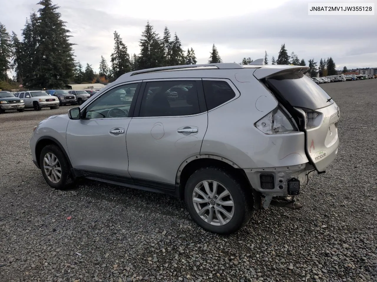 2018 Nissan Rogue S VIN: JN8AT2MV1JW355128 Lot: 81372014