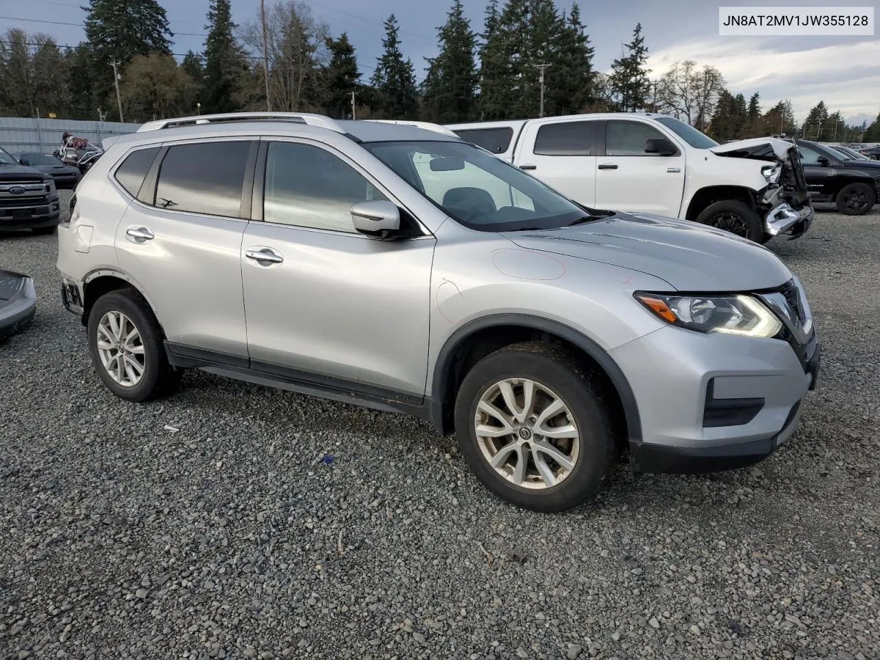 2018 Nissan Rogue S VIN: JN8AT2MV1JW355128 Lot: 81372014