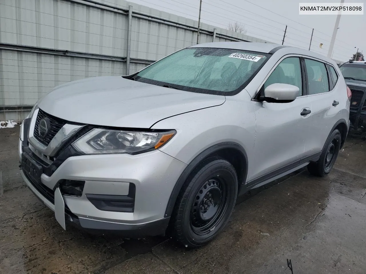 KNMAT2MV2KP518098 2019 Nissan Rogue S