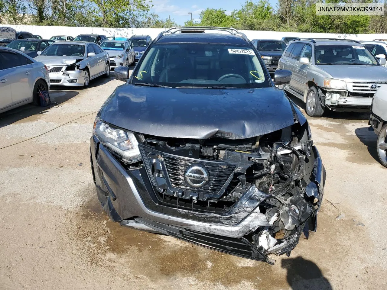 2019 Nissan Rogue S VIN: JN8AT2MV3KW399844 Lot: 50452323