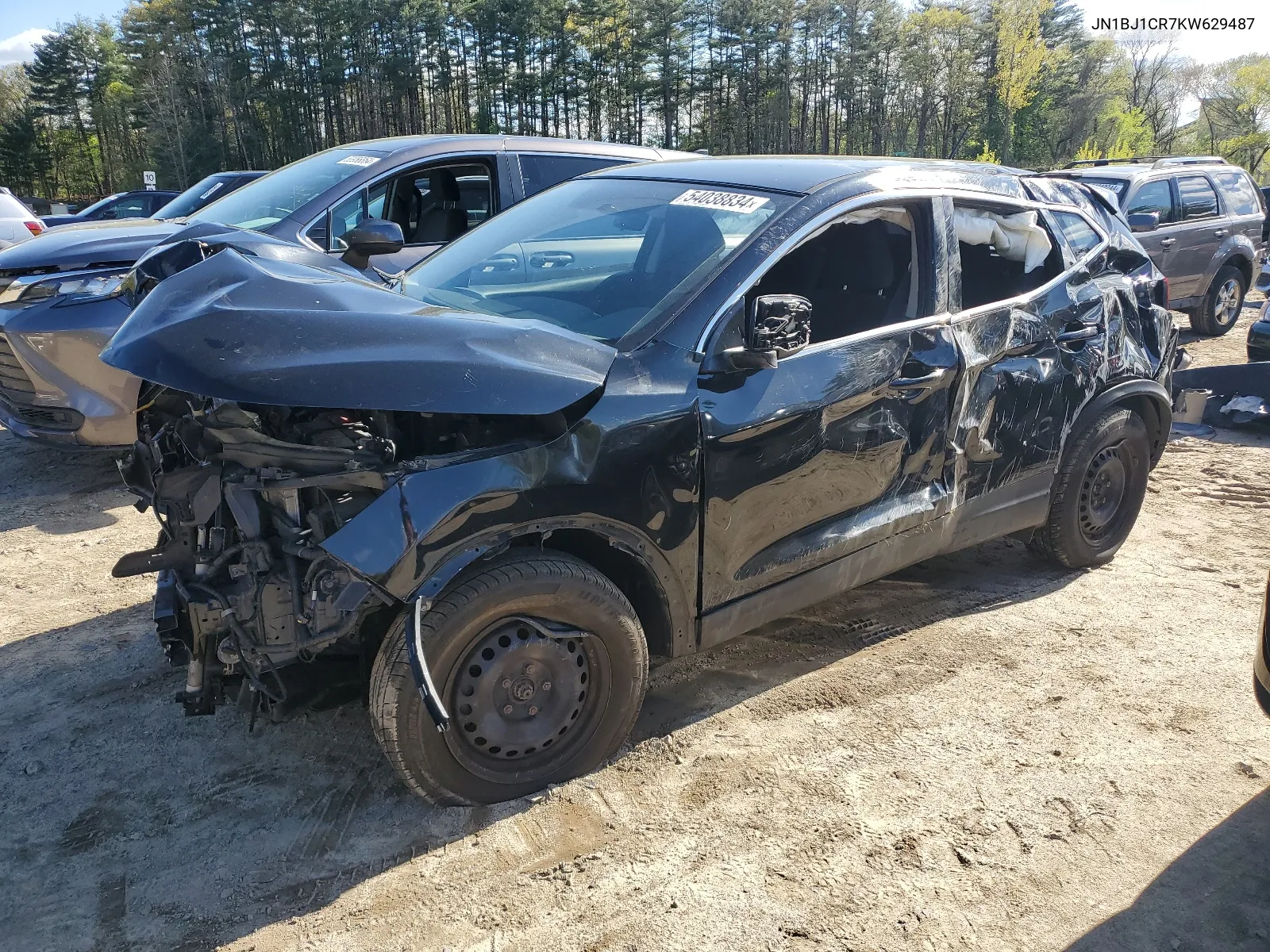 2019 Nissan Rogue Sport S VIN: JN1BJ1CR7KW629487 Lot: 54038834