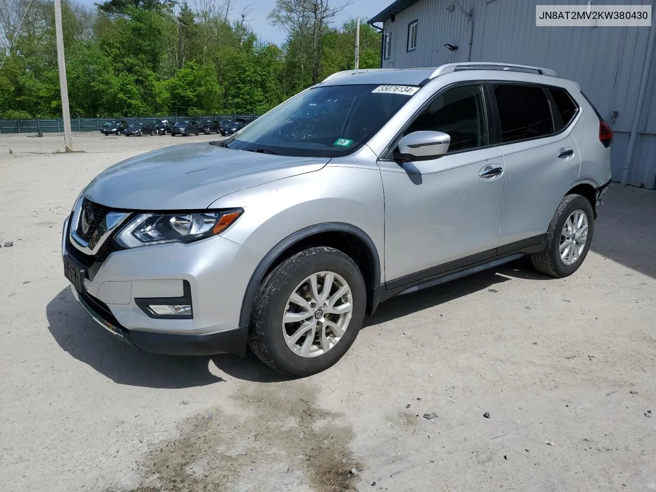 JN8AT2MV2KW380430 2019 Nissan Rogue S