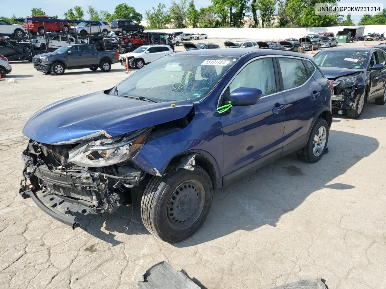 2019 Nissan Rogue Sport S VIN: JN1BJ1CP0KW231214 Lot: 55191704