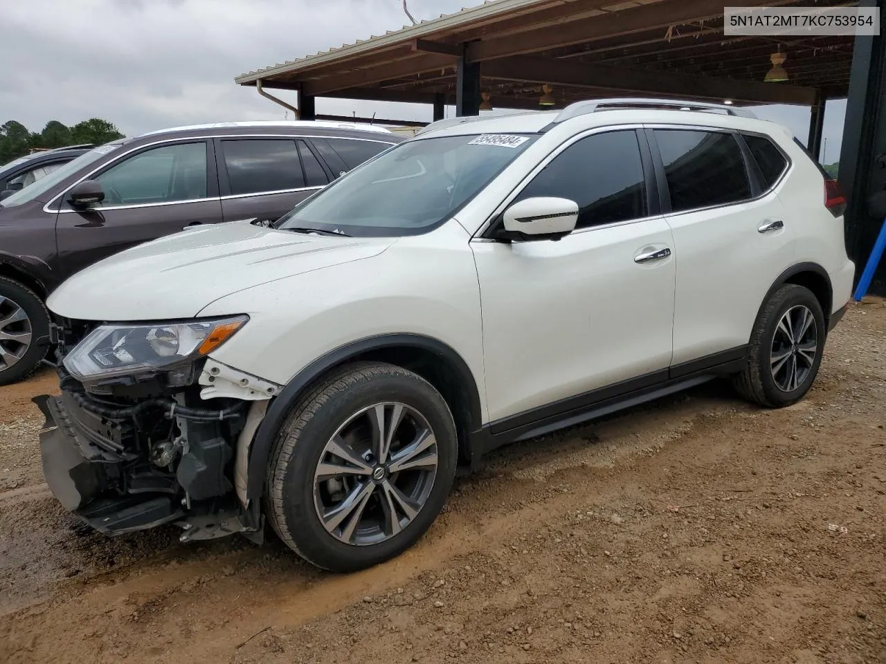 2019 Nissan Rogue S VIN: 5N1AT2MT7KC753954 Lot: 55495484