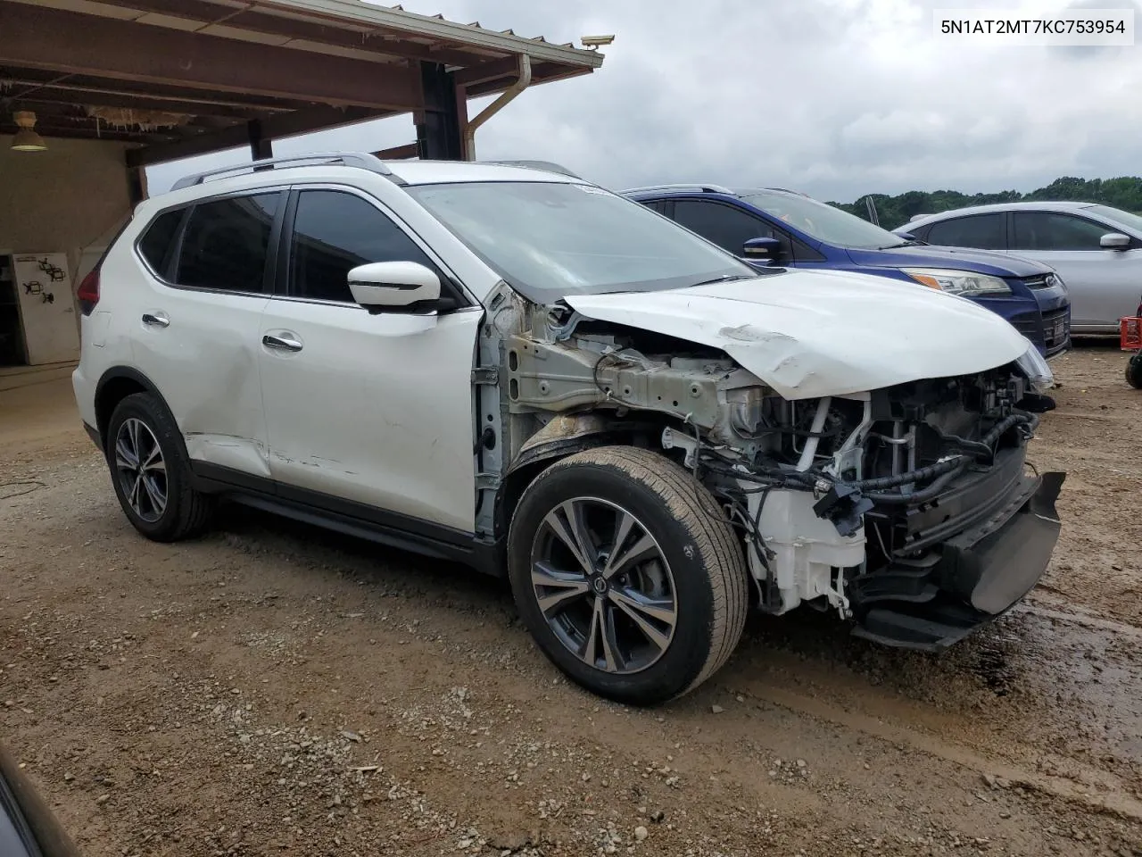 2019 Nissan Rogue S VIN: 5N1AT2MT7KC753954 Lot: 55495484