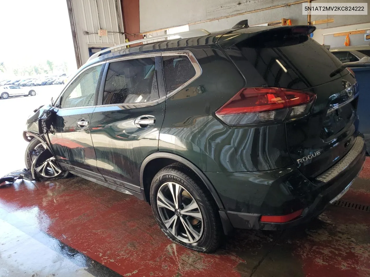 2019 Nissan Rogue S VIN: 5N1AT2MV2KC824222 Lot: 55840314