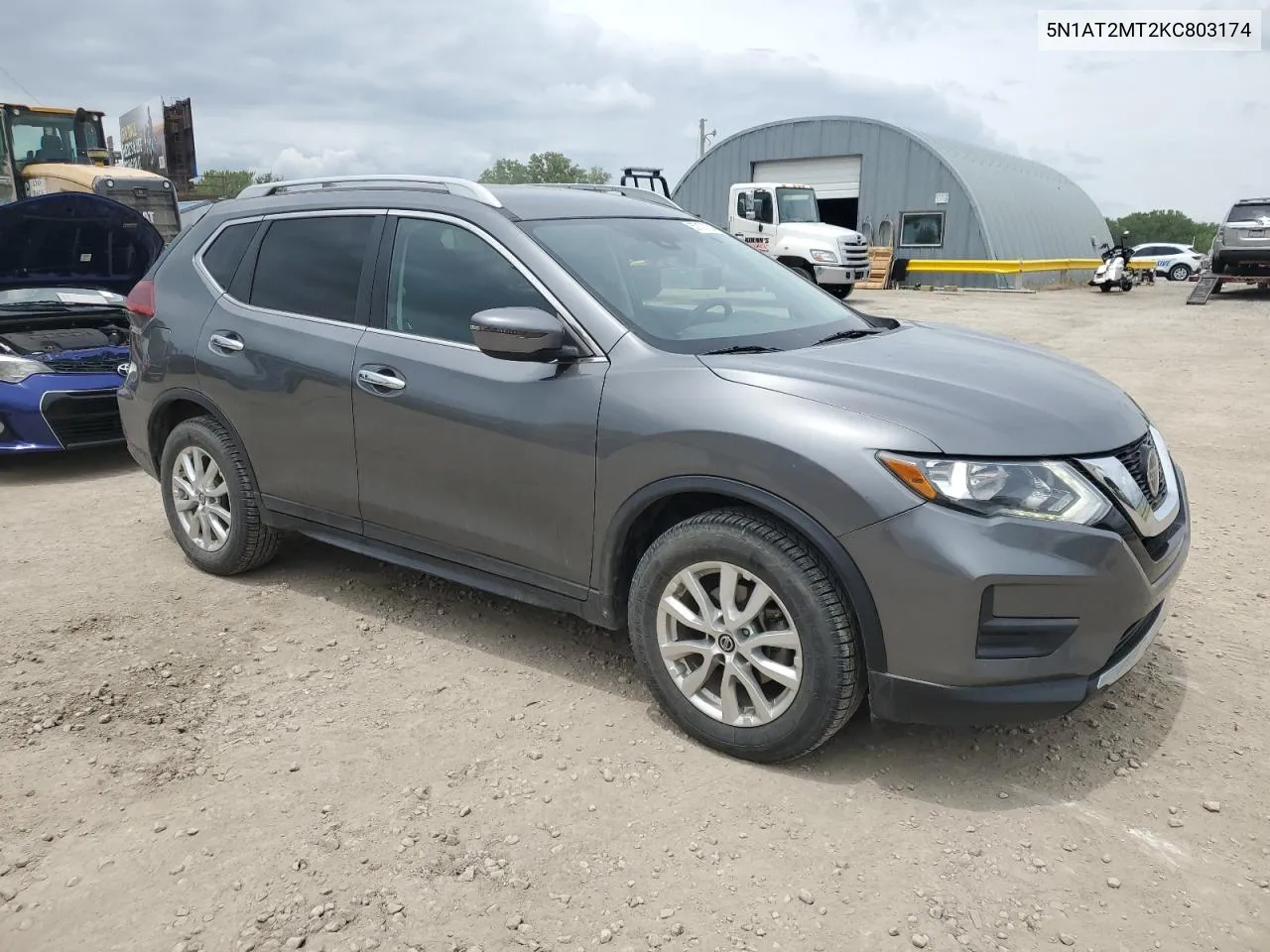 2019 Nissan Rogue S VIN: 5N1AT2MT2KC803174 Lot: 57177244