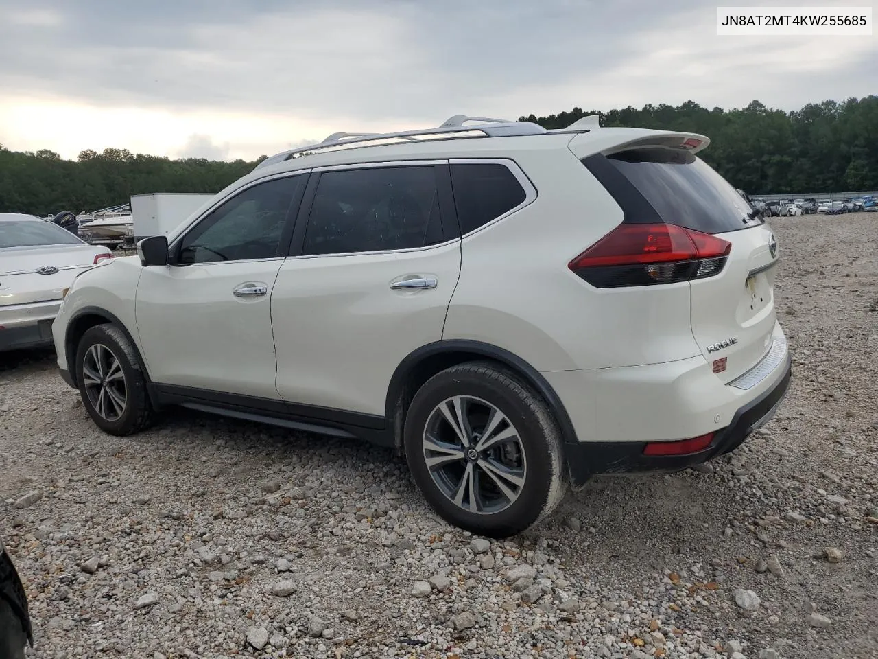 2019 Nissan Rogue S VIN: JN8AT2MT4KW255685 Lot: 57626554