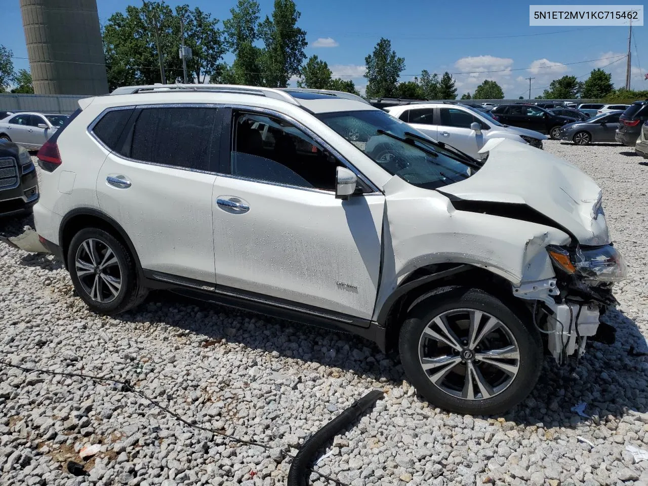 2019 Nissan Rogue Sv Hybrid VIN: 5N1ET2MV1KC715462 Lot: 58022584