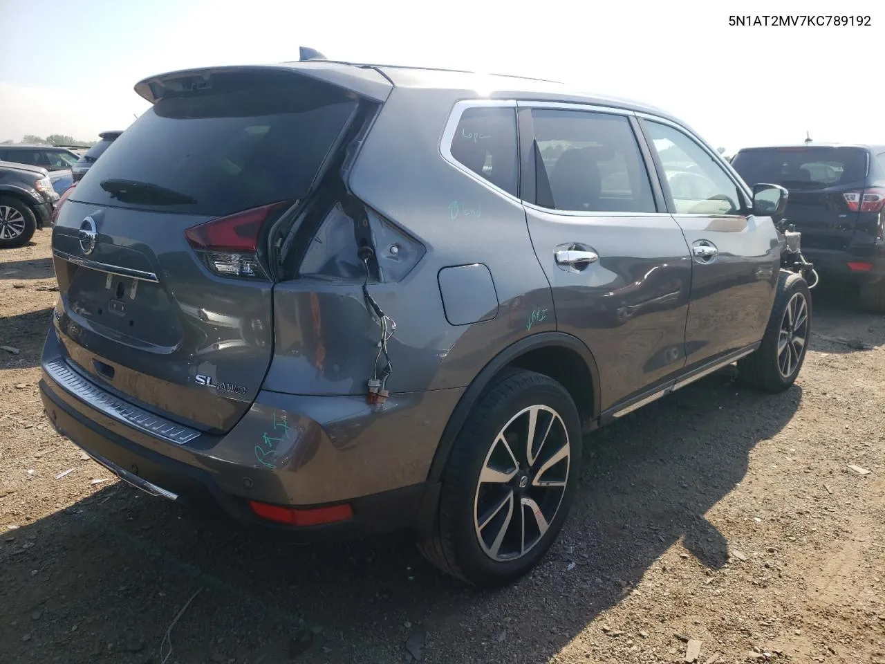 2019 Nissan Rogue S VIN: 5N1AT2MV7KC789192 Lot: 58906904