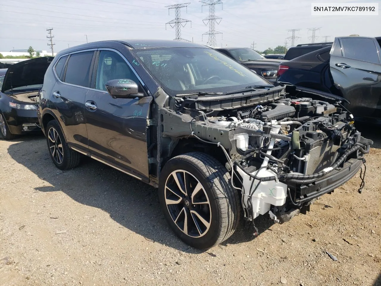 2019 Nissan Rogue S VIN: 5N1AT2MV7KC789192 Lot: 58906904