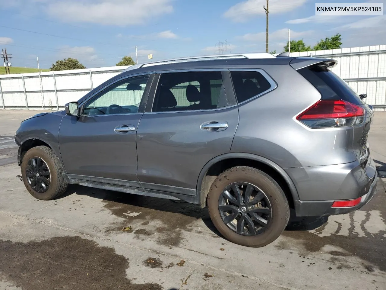 2019 Nissan Rogue S VIN: KNMAT2MV5KP524185 Lot: 59495764