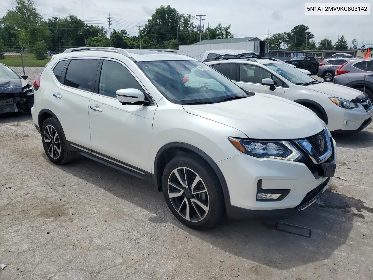 2019 Nissan Rogue S VIN: 5N1AT2MV9KC803142 Lot: 59512734