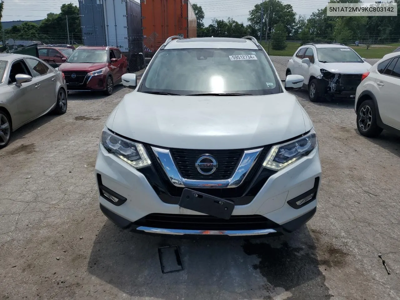 5N1AT2MV9KC803142 2019 Nissan Rogue S