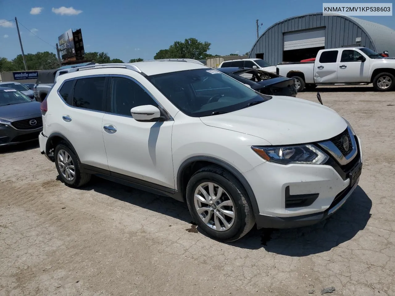 2019 Nissan Rogue S VIN: KNMAT2MV1KP538603 Lot: 60273524