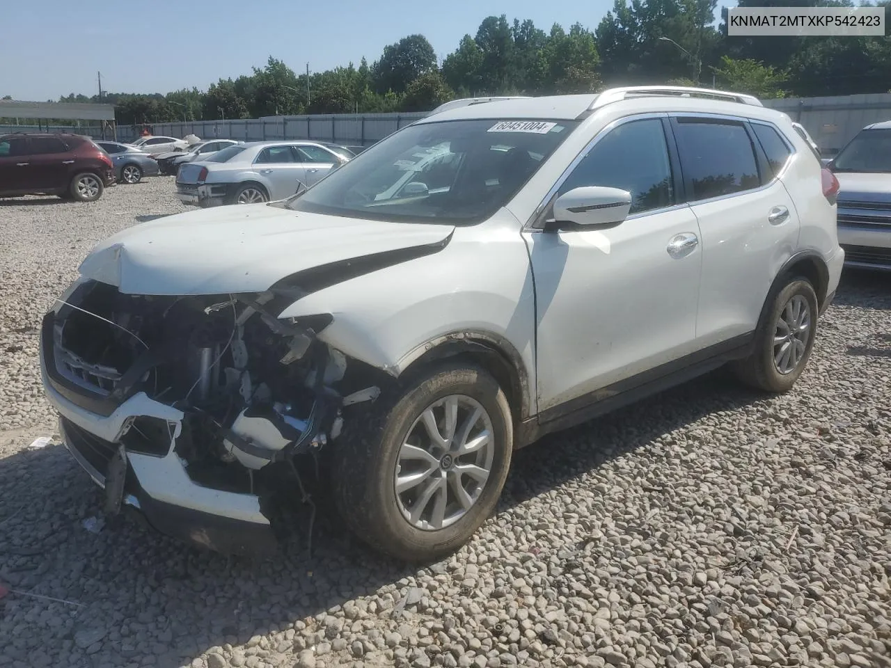 2019 Nissan Rogue S VIN: KNMAT2MTXKP542423 Lot: 60451004