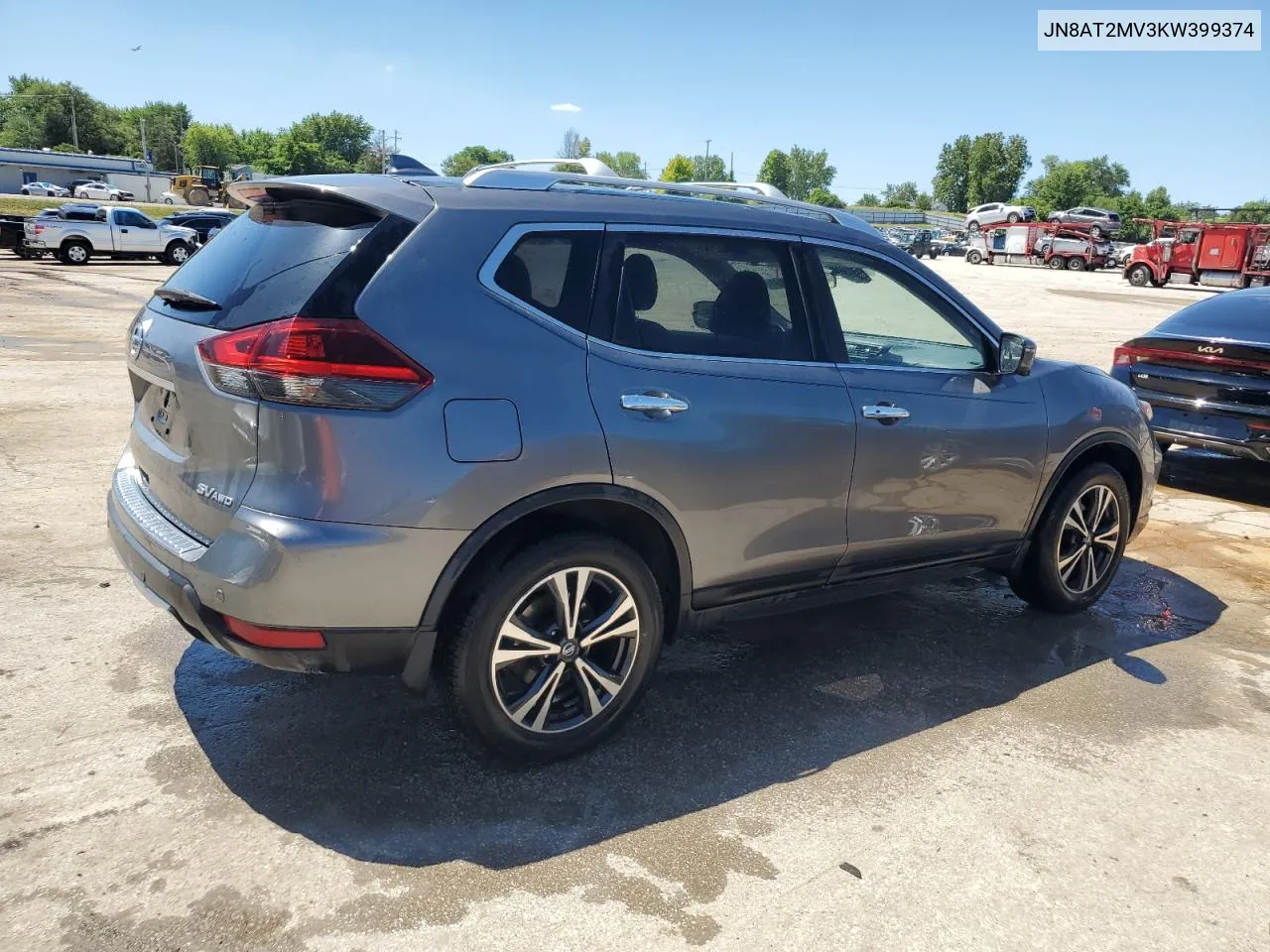 2019 Nissan Rogue S VIN: JN8AT2MV3KW399374 Lot: 60540884