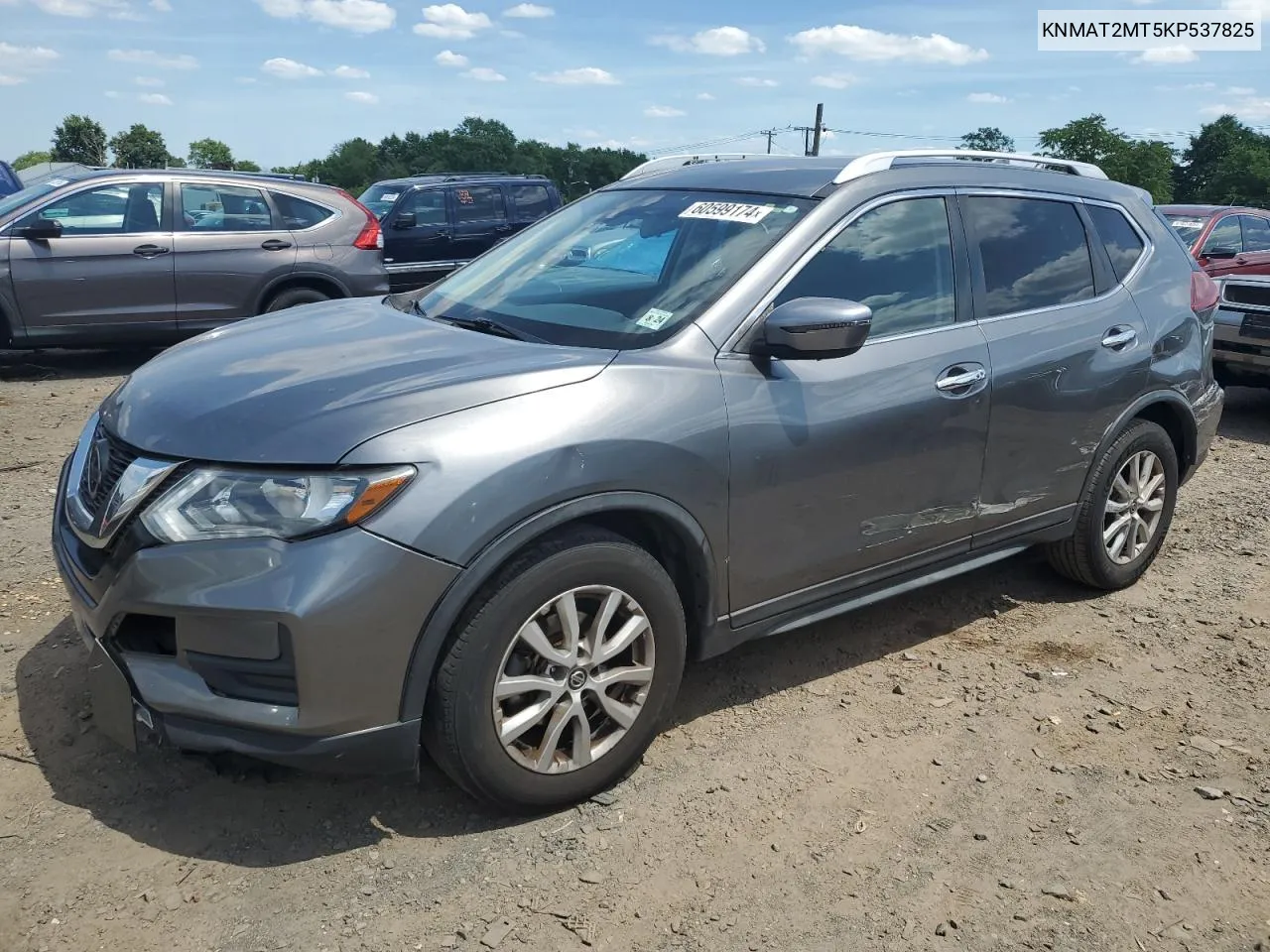 2019 Nissan Rogue S VIN: KNMAT2MT5KP537825 Lot: 60599174