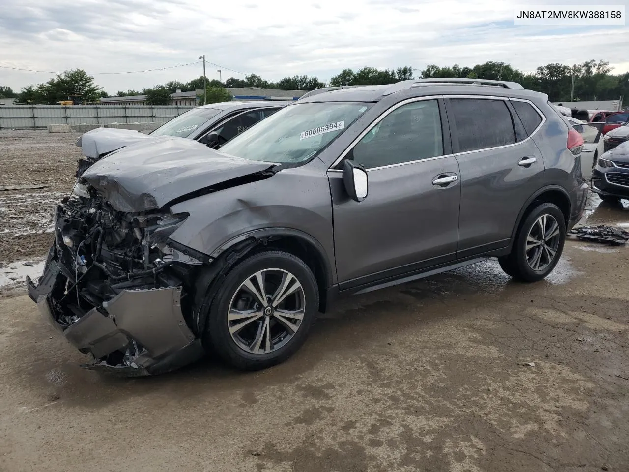 2019 Nissan Rogue S VIN: JN8AT2MV8KW388158 Lot: 60605394