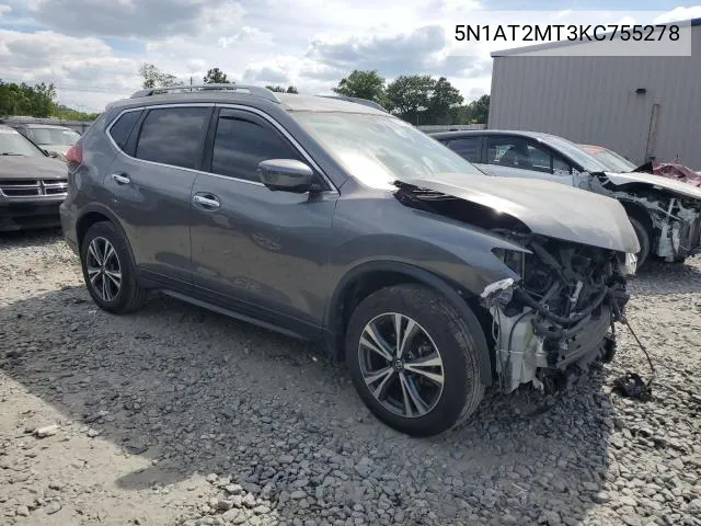 5N1AT2MT3KC755278 2019 Nissan Rogue S