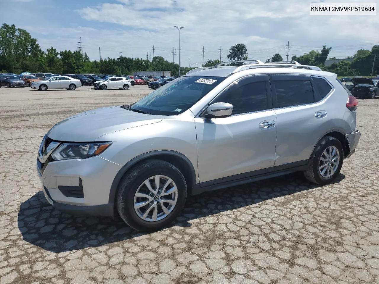 2019 Nissan Rogue S VIN: KNMAT2MV9KP519684 Lot: 61337384