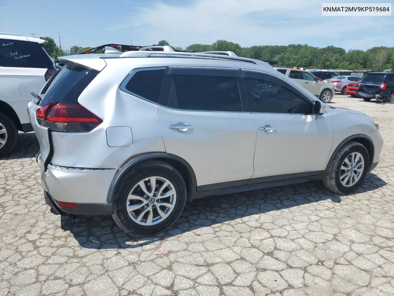 2019 Nissan Rogue S VIN: KNMAT2MV9KP519684 Lot: 61337384