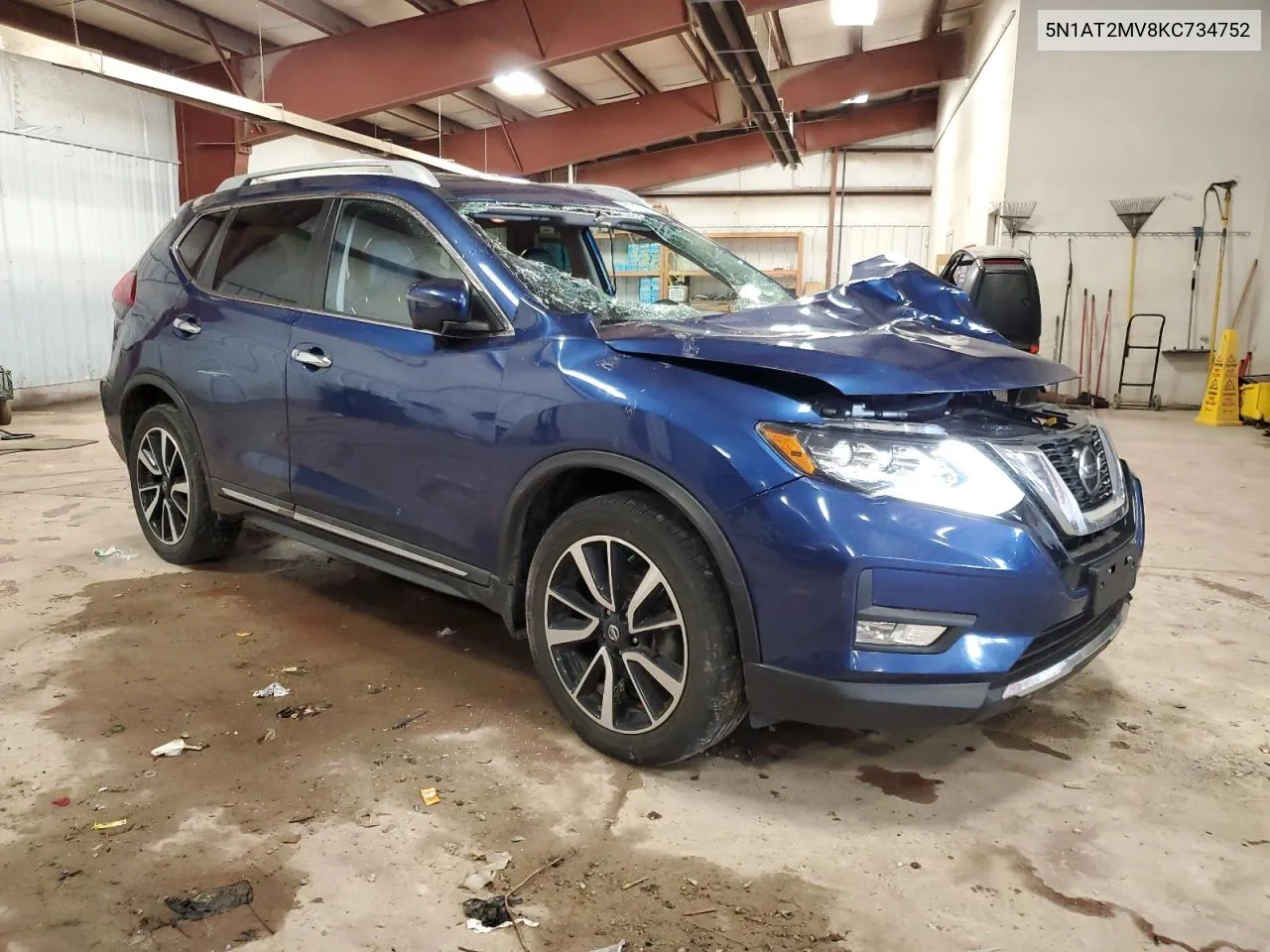 2019 Nissan Rogue S VIN: 5N1AT2MV8KC734752 Lot: 61510124